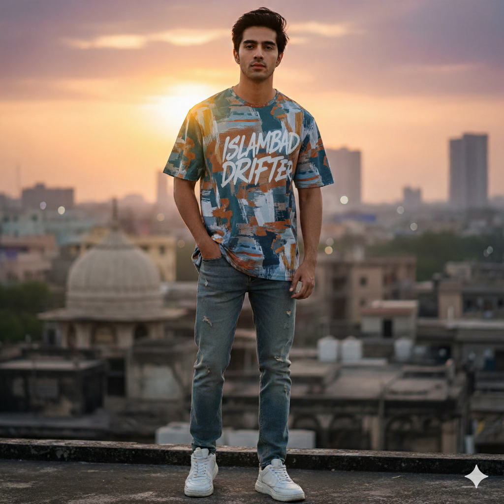 Urban Street Graphic T-Shirt – Karachi | Trendy Streetwear | Attitude Vibes