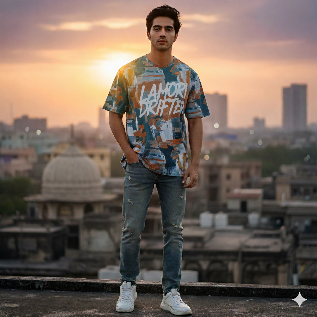 Urban Street Graphic T-Shirt – Karachi | Trendy Streetwear | Attitude Vibes