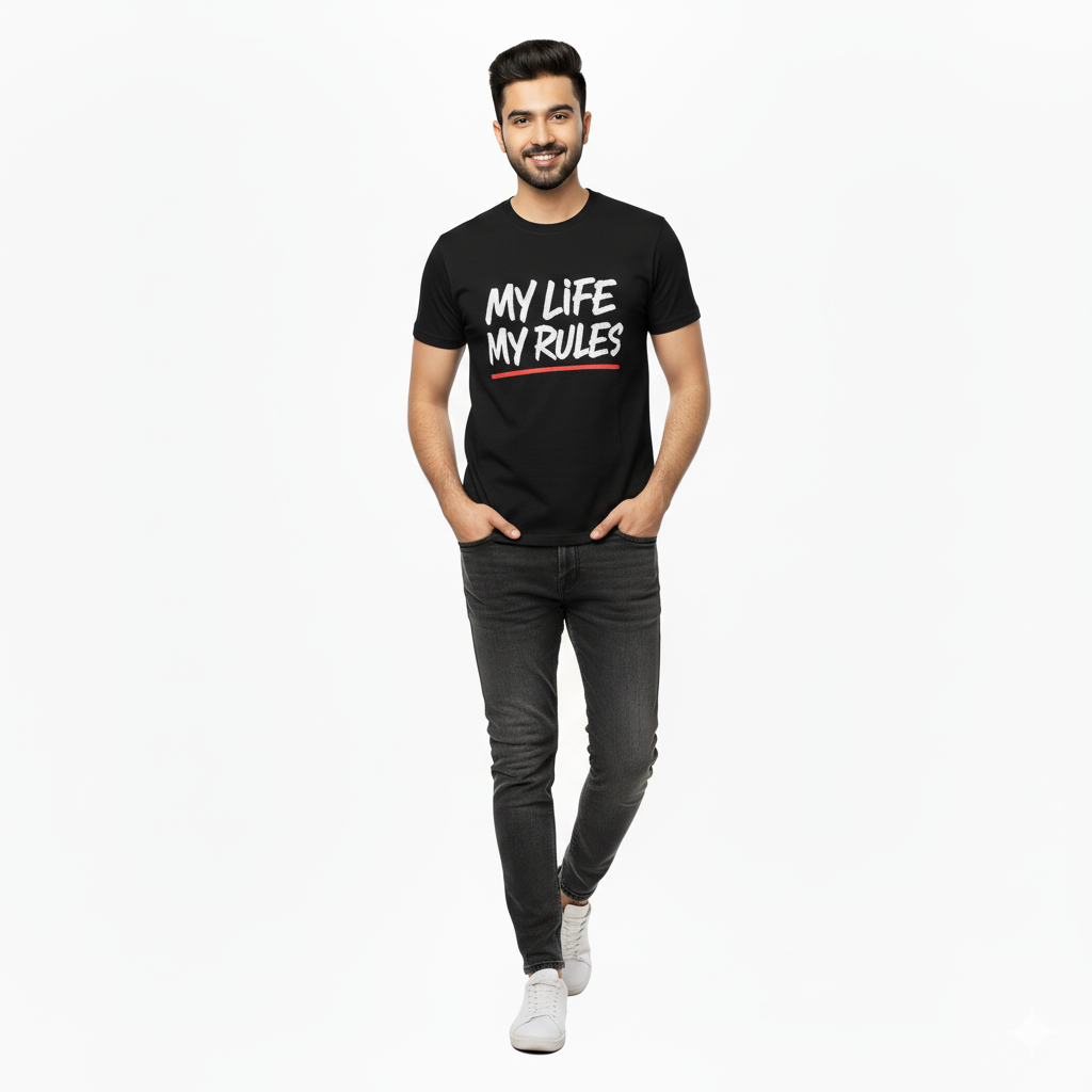 MY LIFE MY RULES" Statement T-Shirt | Independent Graphic Tee