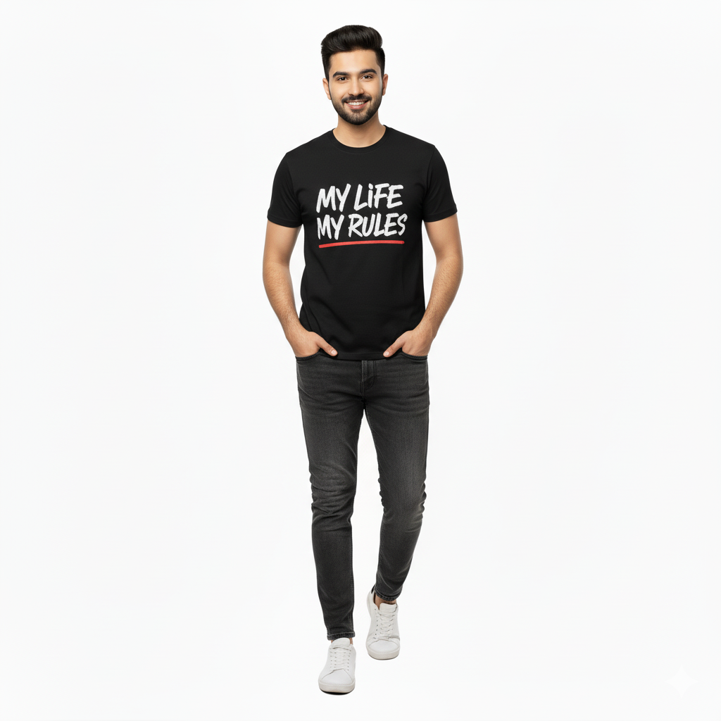 MY LIFE MY RULES" Statement T-Shirt | Independent Graphic Tee