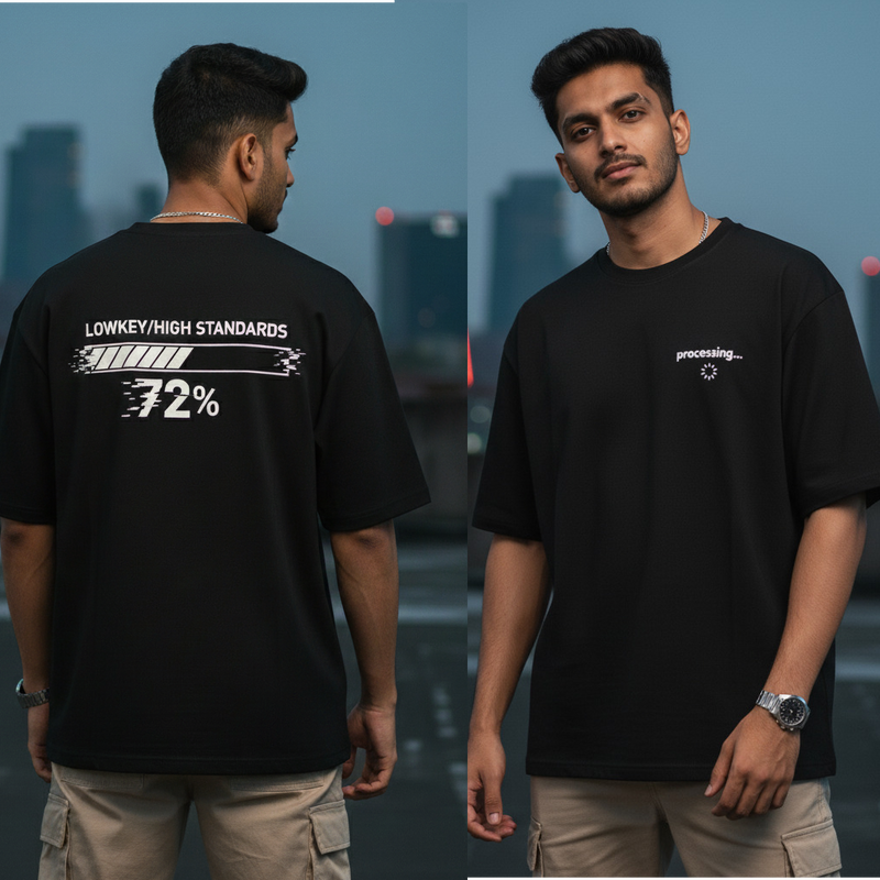 Processing… Streetwear Graphic Tee Attitude Tee| Black and Green